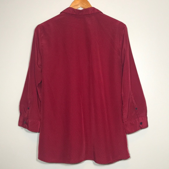 Liz Claiborne Polka Dot Blouse - Picture 4 of 8